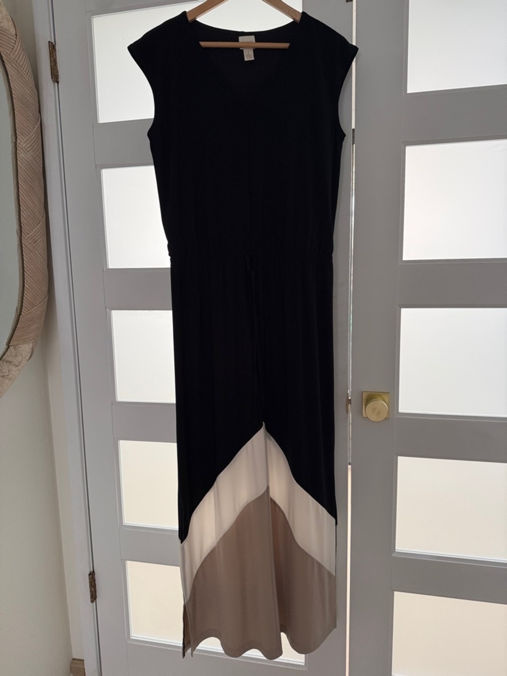 Chico sleeveles Colorblock Maxi Dress size1